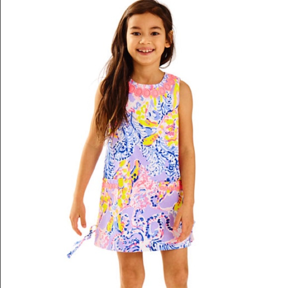 Lilly Pulitzer So Snappy Girls Shift Dress Size 8